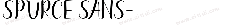 Spurce Sans字体转换